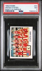 1980 Panini Goofy Olympique 90 USA Basketball Isiah Thomas PSA 7 Rookie RC Pop 1 - Picture 1 of 2
