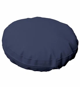 pa804r Dark Navy Blue Round Water Proof Outdoor Thick Mattresses Cushion Cover - Picture 1 of 3