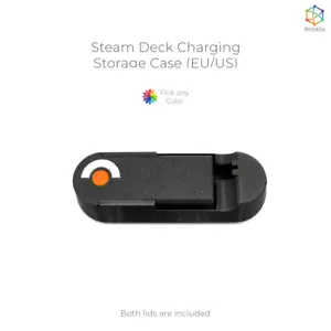 Valve Steam Deck Charging Storage Case (EU/US) - PLA 3D Printed - Picture 1 of 8