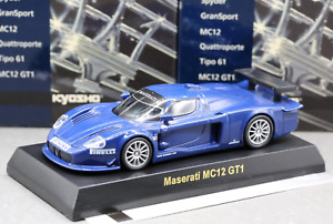 Kyosho 1/64 Maserati Collection Maserati MC12 GT1 2004 FIA GT Blue Test Car