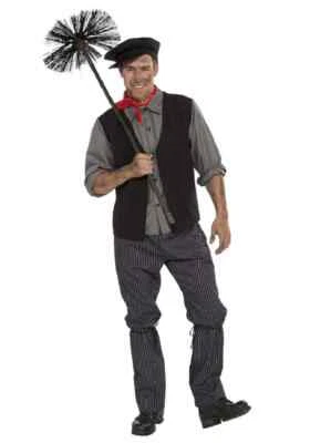 Chimney Sweep Mary Poppins Bert Dick Van Dyke Fancy Dress Up Halloween Costume - Image 1 of 2