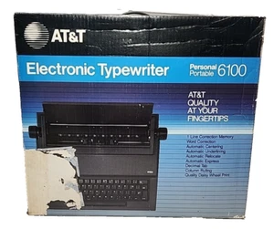 AT&T Elektronische Schreibmaschine Personal Portable 6100 mit Originalkarton 1988 getestet - Bild 1 von 11