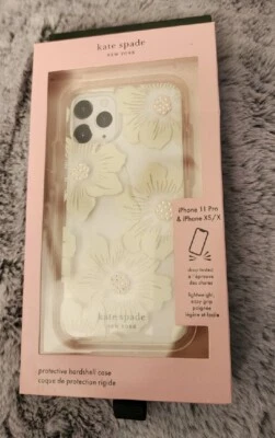 Kate Spade New York Hard Case for Apple iPhone 11 Pro/Xs/X - Hollyhock Floral - Image 1 of 3