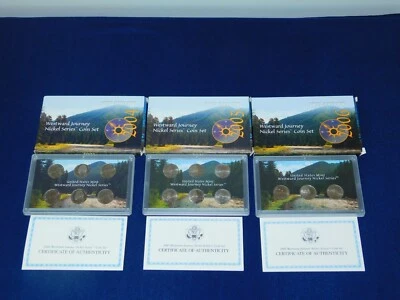SET OF 3 UNITED STATES MINT WESTWARD JOURNEY NICKEL SERIES COIN SET 2004-2006 - Image 1 of 4