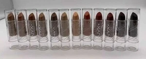 Lot of 12 NYX Full Size New Lipsticks Variety of Shades Listed in Description - Picture 1 of 5