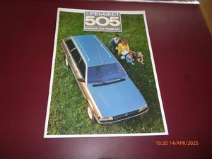 PEUGEOT 505 BROCHURE FRENCH TEXT 1987 BREAK OU FAMILIAL GL/GLD, GR/GRD BOOKLET - Picture 1 of 14