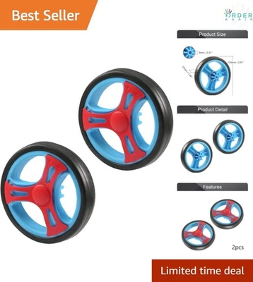 2 peças de substituição de roda giratória de plástico 150 mm para carrinho de estimação - Imagem 1 de 4