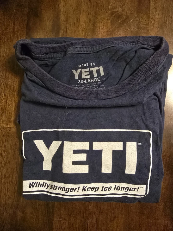 Camiseta Yeti Para Hombre 3XL Azul Algodón Gráfico Manga Corta Cuello Redondo Foto 1 de 1