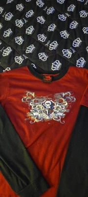 Camiseta de colección rara Y2k Tony Hawk ropa de dormir en capas talla 12 Foto 1 de 4