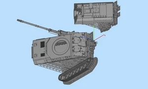 3D printing  kit 1/72  XM2001 "Crusader" self-propelled gun model - Picture 1 of 1