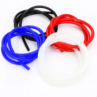 3-10mm Silicone Vacuum Hose Pipe Tube Turbo Boost Air Water Blue Red Black Clear - Image 1 of 4