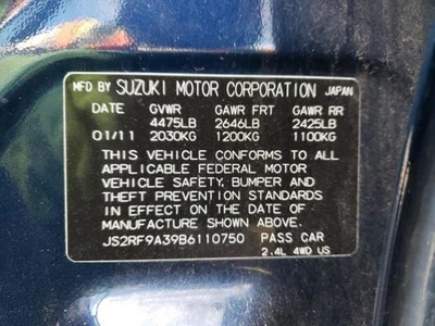 Transmisión automática 2,4 L CVT AWD compatible con 10-13 KIZASHI 519867 Foto 1 de 4