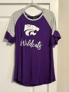 T-shirt donna Gameday KState Wildcats - top manica con volant sul davanti - taglia M - Foto 1 di 4