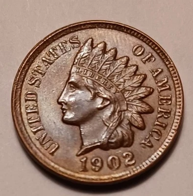 1902 INDIAN HEAD CENT HIGH GRADE VERY COLLECTIBLE NICE DETAIL - Image 1 of 2