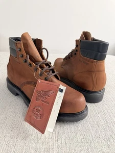 RED WING Arbeitsstiefel 207 braun Leder Schnürung Gr. 9 D NEU ohne Karton USA - Bild 1 von 14