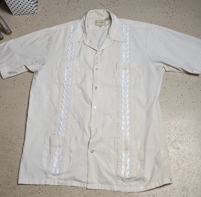 Camisa Falcon Bay Peluquero Hawaiano Abotonada Manga Corta Exterior Informal DE COLECCIÓN Foto 1 de 4