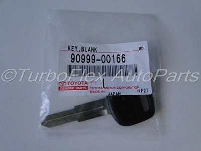 Llave en blanco genuina OEM 90999-00166 Toyota Celica Paseo Previa Tercel Foto 1 de 2