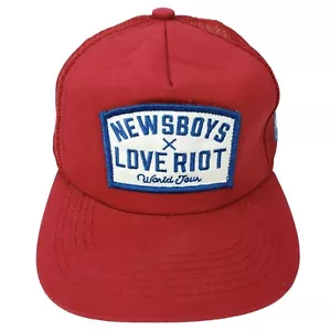 Newsboys Hat - Love Riot World Concert Tour Snapback Trucker Christian Rock Band - Picture 1 of 6