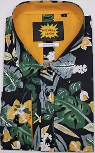 *LIMITED TIME DEAL* MENS CASUAL WEAR BIG SIZE LS FLORAL SHIRT COTTON 2XL-6XL NEW - Picture 1 of 2