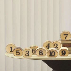 Wooden Table Numbers 1-10 Wedding Table Numbers f/Centerpiece Wedding Party Z2M2 - Picture 1 of 11