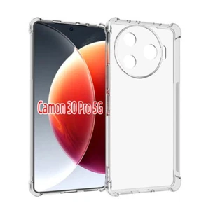 For Tecno Camon 30Pro 5G Anti Impact Shockproof Clear Gel skin case cover - Picture 1 of 9