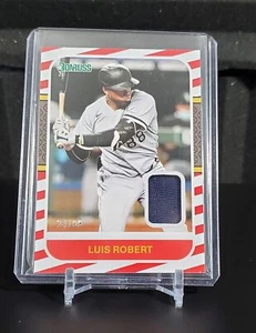 2021 Donruss Luis Robert Candy Stripe SSP Relic Card /99 # 87M-LR - Rare - Picture 1 of 3