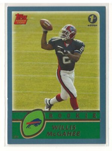 2003 Topps 1st Edition Willis McGahee #360 Rookie RC Buffalo Bills