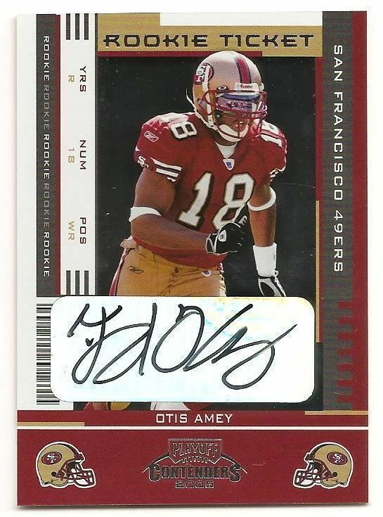 2005 PLAYOFF CONTENDERS OTIS AMEY ROOKIE TICKET AUTO #194 49ers RC - Image 1 of 1