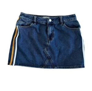 Pacsun Jeansrock seitlich gestreift Mini Jeans Größe 28 - Bild 1 von 4