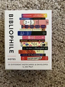 Bibliophile Notizen: 20 verschiedene Notizkarten & Umschläge (Notizkarten für Buch L... - Bild 1 von 5