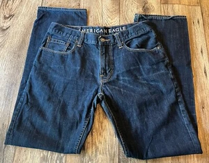 American Eagle Original Straight Jeans Tagged 31/32 Measure 33/31.5 100% Cotton - Picture 1 of 3