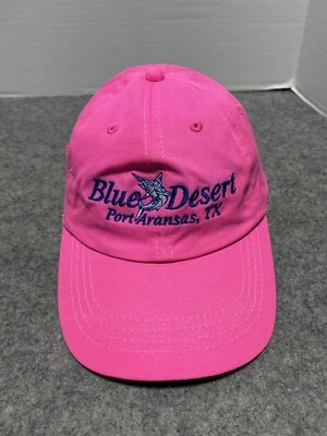Blue Desert Port Aransas Distressed marks TEXAS Hat Cap Strapback Fishing - Image 1 of 4