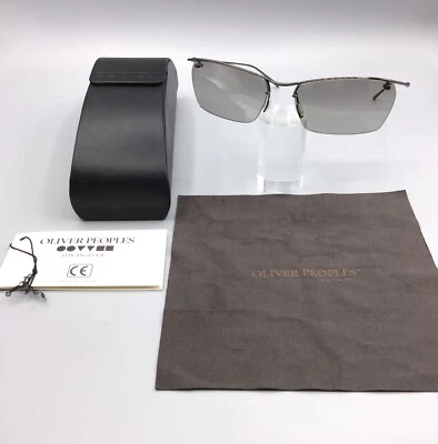 Oliver Peoples Vintage Sunglasses Occhiale Da Sole Model DeVille BKC GUN METAL - Image 1 of 4