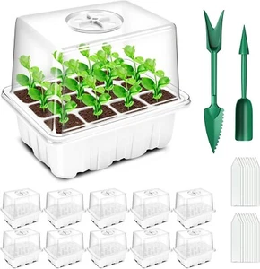 10x Zimmergewächshaus Anzuchtkasten Mini Gewächshaus Anzucht Set Setzling 120 - Bild 1 von 8