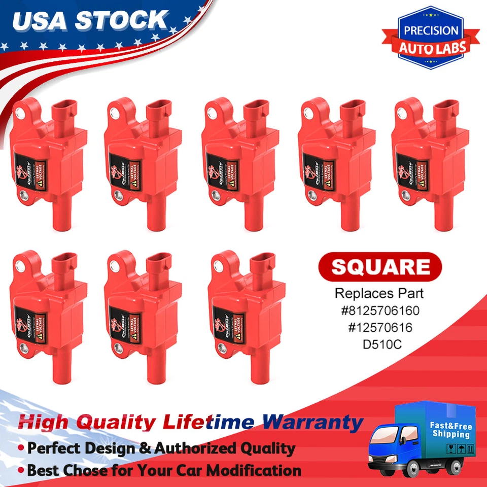 Bobina de encendido cuadrada D510C 12570616 para Cadillac Escalade EXT V8 2007-2013 6,2 L Foto 1 de 4