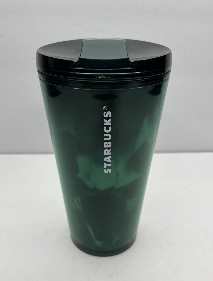 STARBUCK’S Saint Patrick’s 2023 Emerald Green/Black Marble Swirl 16oz