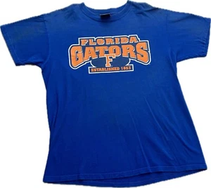 Vtg Florida Gators T Shirt Spell Out J. America Graphic Mens Large L Blue - Picture 1 of 8