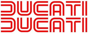 2X Calcomanías Adhesivas Vinilo Rojo Ducati Estilo Vintage 5" Logo Carreras Moto Coche - Imagen 1 de 1