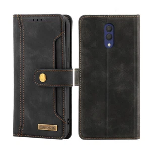 For Alcatel 1X (2019) Notebook Style Card Case,Leather Magnetic Flip Phone Case - Picture 1 of 18