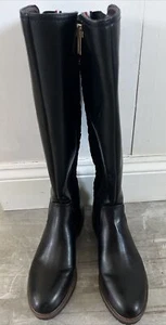 Tommy Hilfiger Botas Altas Negras Para Mujer Talla 7 Nuevas Sin Caja - Imagen 1 de 8