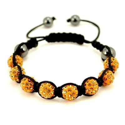 PULSERA DE CUENTAS DE CRISTAL BRILLANTE 10mm Estilo Shamballa Pave Disco Ball Hip Hop NUEVO Foto 1 de 4