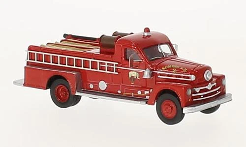 BoS-Models BOS87505 - 1/87 Seagrave 750 Fire Motore, Rosso, 1958 - Nuovo - Immagine 1 di 1