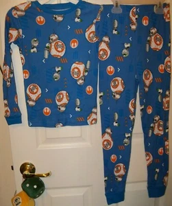 Star Wars Rebel BB-8 Droid Blue Long 2 Piece Set Pajama PJ Set Boys Size 6 NWT   - Picture 1 of 1
