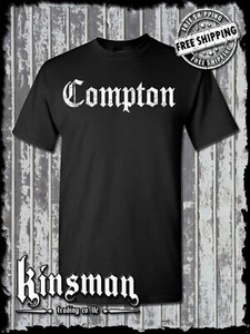Camiseta COMPTON - Camiseta Hip Hop de la Costa Oeste Los Ángeles LA Cali - Imagen 1 de 18