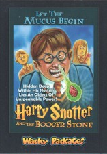 2018 Wacky Packages Go to the Movies #FAN1 Harry Snotter and the Booger Stone