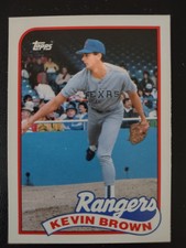 Kevin Brown - Texas Rangers - 1989 Topps Traded Baseball Card #15T