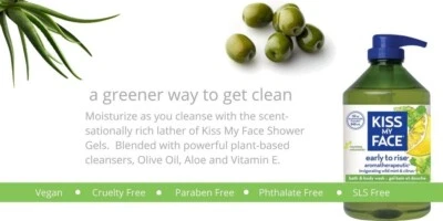 Kiss My Face Early-to-Rise Moisturizing Shower Gel, Bath and Body Wash, 32 oz - Image 1 of 3