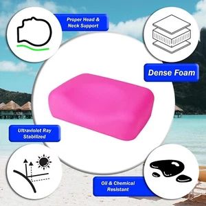 Deluxe PINK Contour Tanning Bed Pillow Closed Cell - Picture 1 of 3