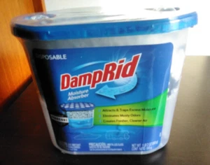 DAMPRID MOISTURE ABSORBER - DISPOSABLE - 1 LB 2 OZ CONTAINER - NEW SEALED - Picture 1 of 3
