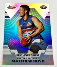 2012 SELECT AFL CHAMPIONS BEST AND FAIREST CHASE CARD BF16 M. BOYD-W. BULLDOGS